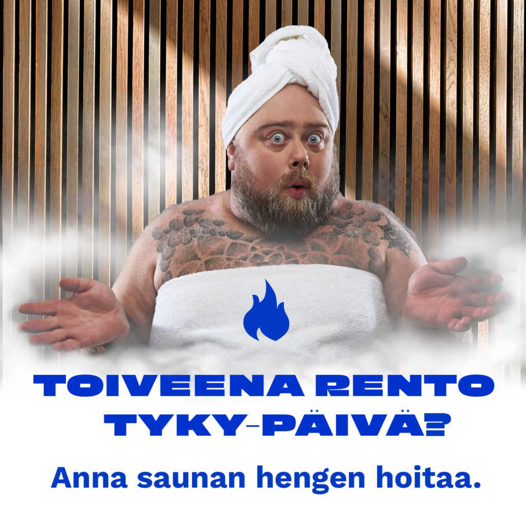 Amerin Saunan saunahenki some kampanjan pääkuva.